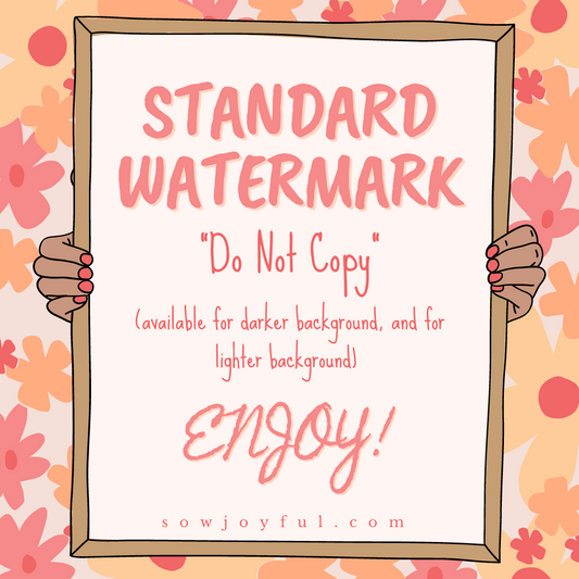 Standard Watermark, “Do Not Copy” PNG 300dpi