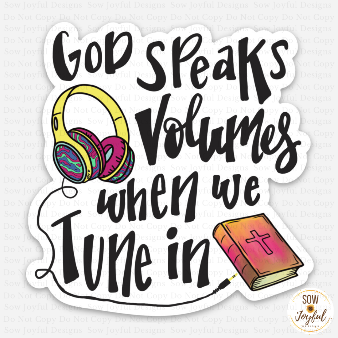 God Speaks, Vinyl Sticker