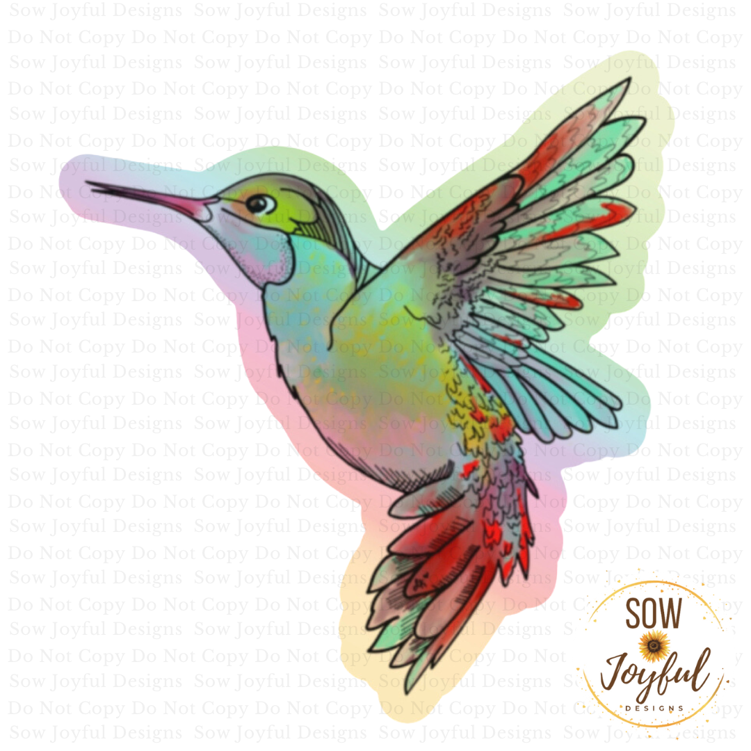 Hummingbird, Vinyl Sticker