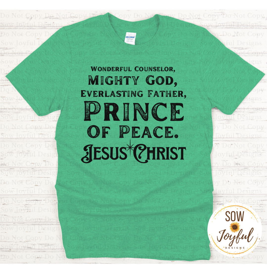 Prince of Peace •Completed Tee•