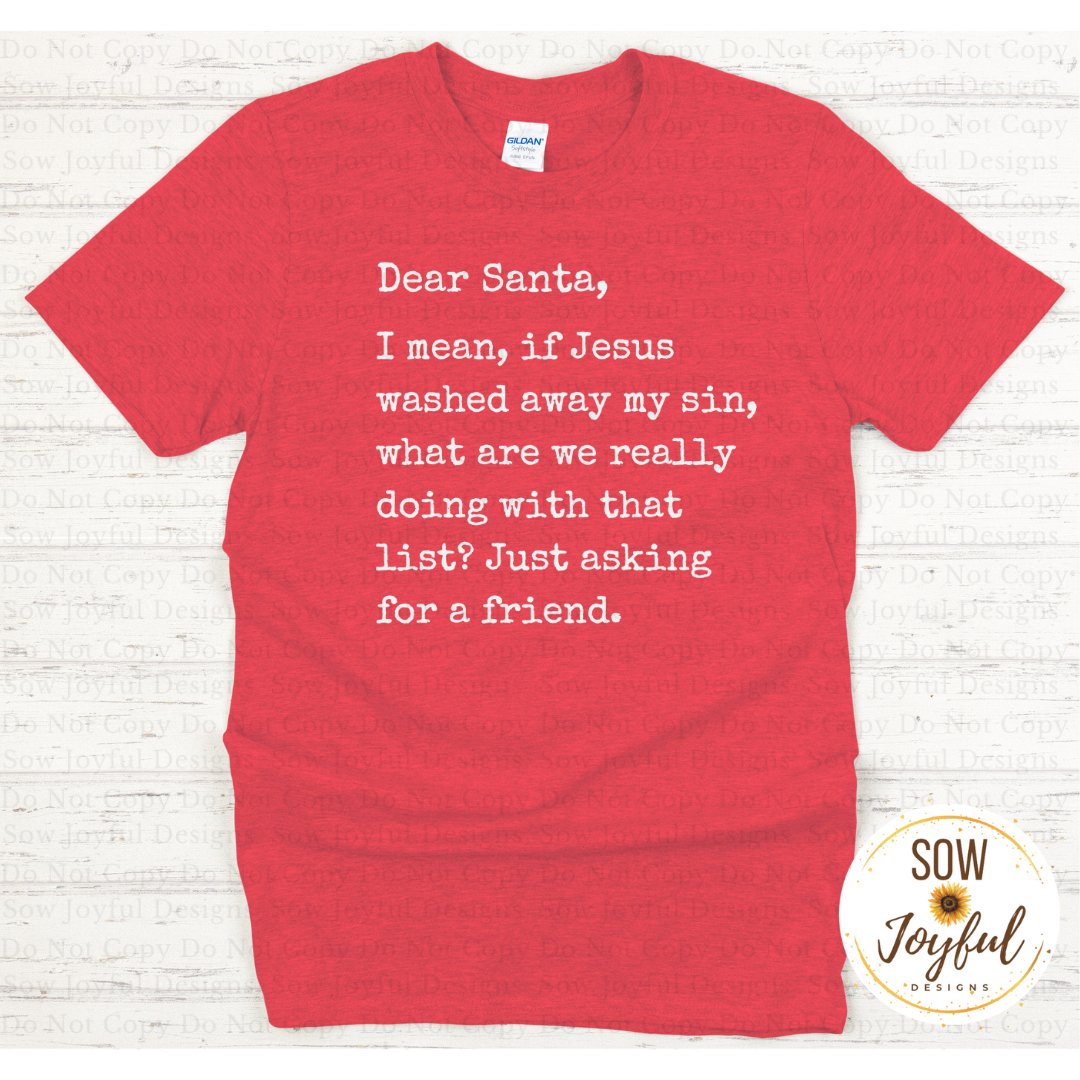 Santa Letter •Completed Tee•