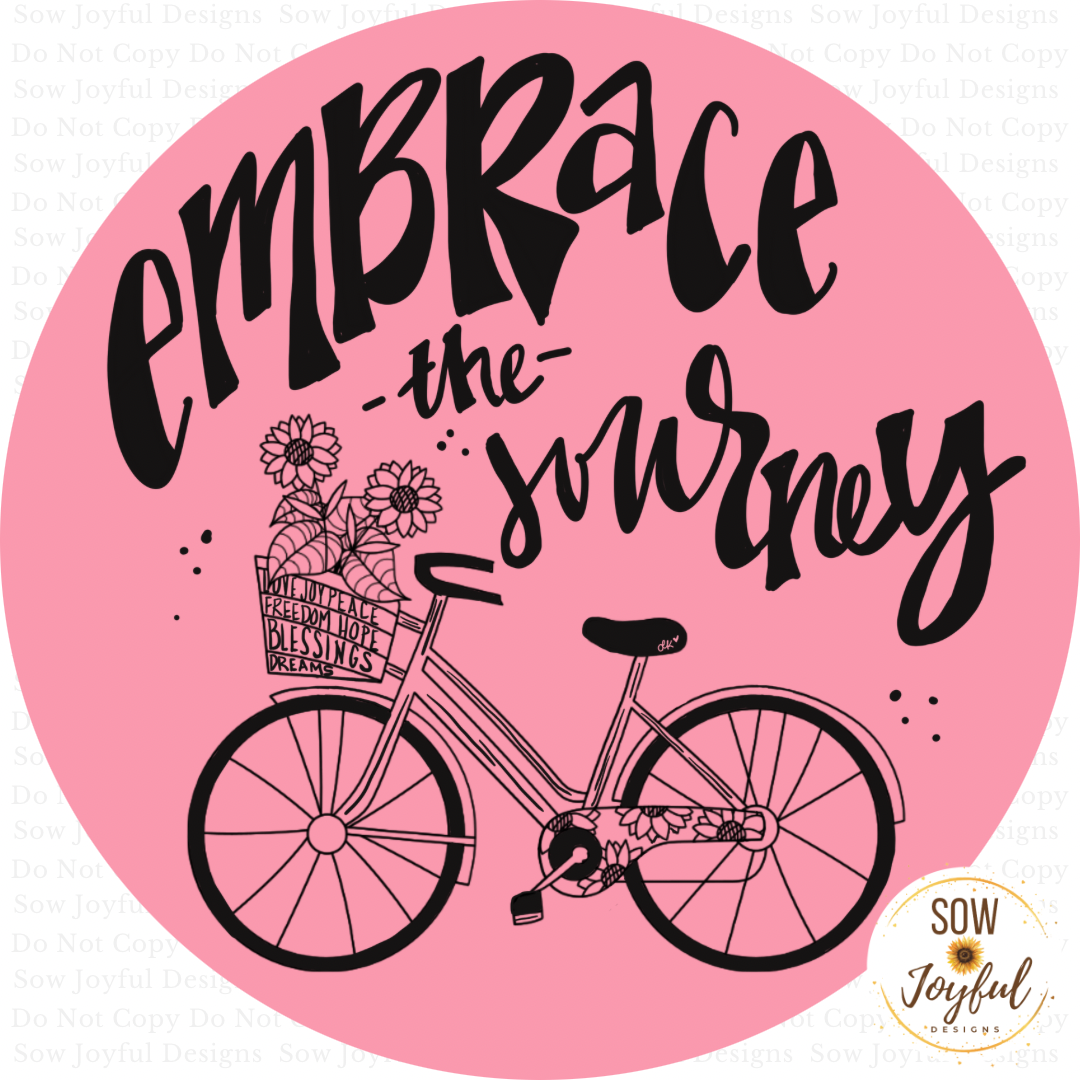 Embrace the Journey • Thermal Printed Stickers 3”, Set of 50