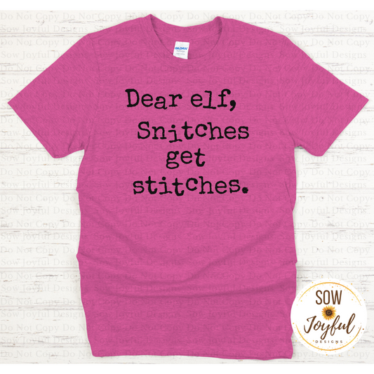 Elf Snitches •Completed Tee•